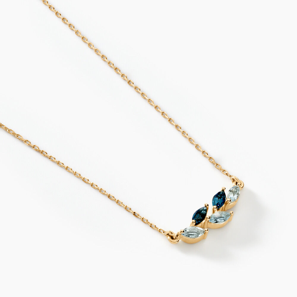 Collier Oc&eacute;an Or Jaune Topaze - Colliers avec pierres Femme | Marc Orian