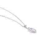 Collier Arone Argent Blanc Oxyde De Zirconium - Colliers avec pierres Femme | Marc Orian