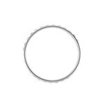 Alliance Heldea Ruban Plat Or Blanc - Alliances duo Unisex | Marc Orian