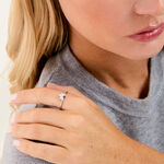 Bague Isabel Argent Blanc Oxyde De Zirconium - Bijoux fantaisie Femme | Marc Orian