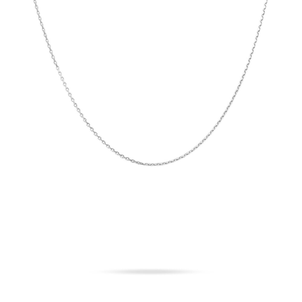 Cha&icirc;ne Imad Maille Gourmette Or Blanc - Chaines Femme | Marc Orian