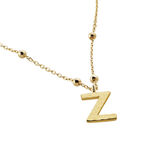 Collier Plaqu&eacute; Or Jaune Lettra - Colliers fantaisie Femme | Marc Orian