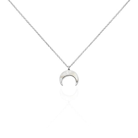 Collier Zea Argent Blanc Nacre - Colliers avec pierres Femme | Marc Orian