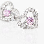 Boucles D'oreilles Puces Carren Argent Blanc Oxyde De Zirconium - Puces Femme | Marc Orian