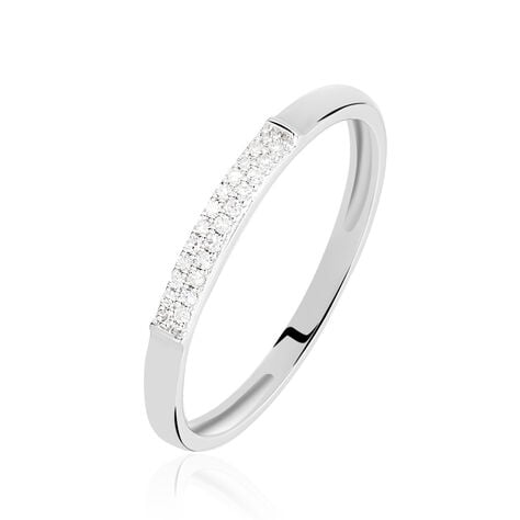 Alliance Amani Or Blanc Diamant - Bagues pierres précieuses Femme | Marc Orian