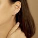 Boucles D'oreilles Puces Laena Argent Blanc Oxyde De Zirconium - Clous d'oreilles Femme | Marc Orian