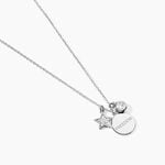 Collier Nessa Argent Blanc Oxyde De Zirconium - Colliers avec pierres Femme | Marc Orian