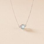 Collier Diapre Or Blanc Topaze Oxyde De Zirconium - Colliers avec pierres Femme | Marc Orian