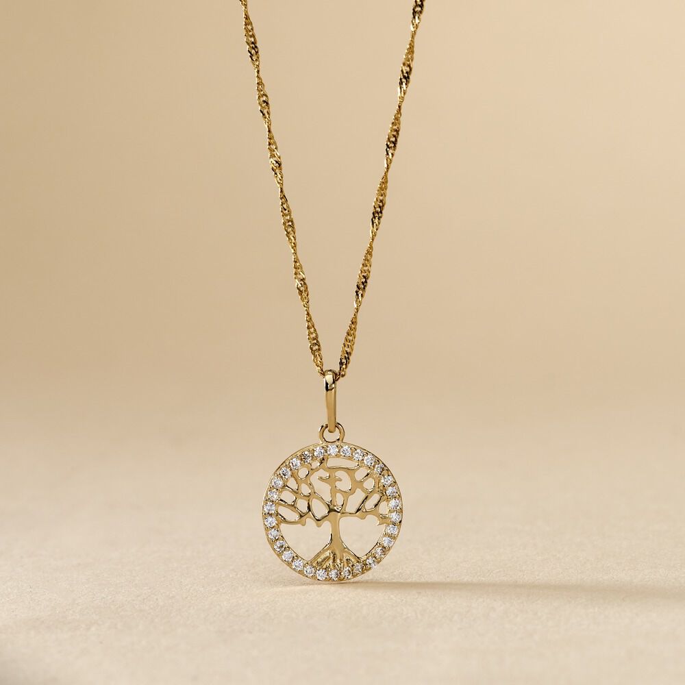 Pendentif Salvy Or Jaune Oxyde De Zirconium - Pendentifs Femme | Marc Orian