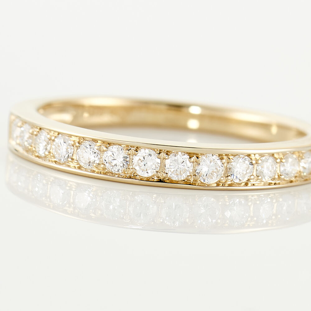 Alliance Rhea Or Jaune Diamant - Alliances avec pierres Femme | Marc Orian