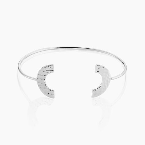 Jonc Harper Argent Blanc - Bracelets joncs Femme | Marc Orian