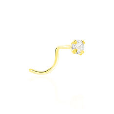 Piercing De Nez Fethi Serti Griffe Or Jaune Oxyde De Zirconium - Piercing Femme | Marc Orian