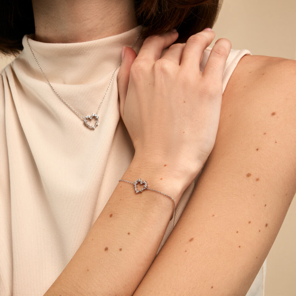 Bracelet Lovella Argent Blanc Oxyde De Zirconium - Bracelets fantaisie Femme | Marc Orian