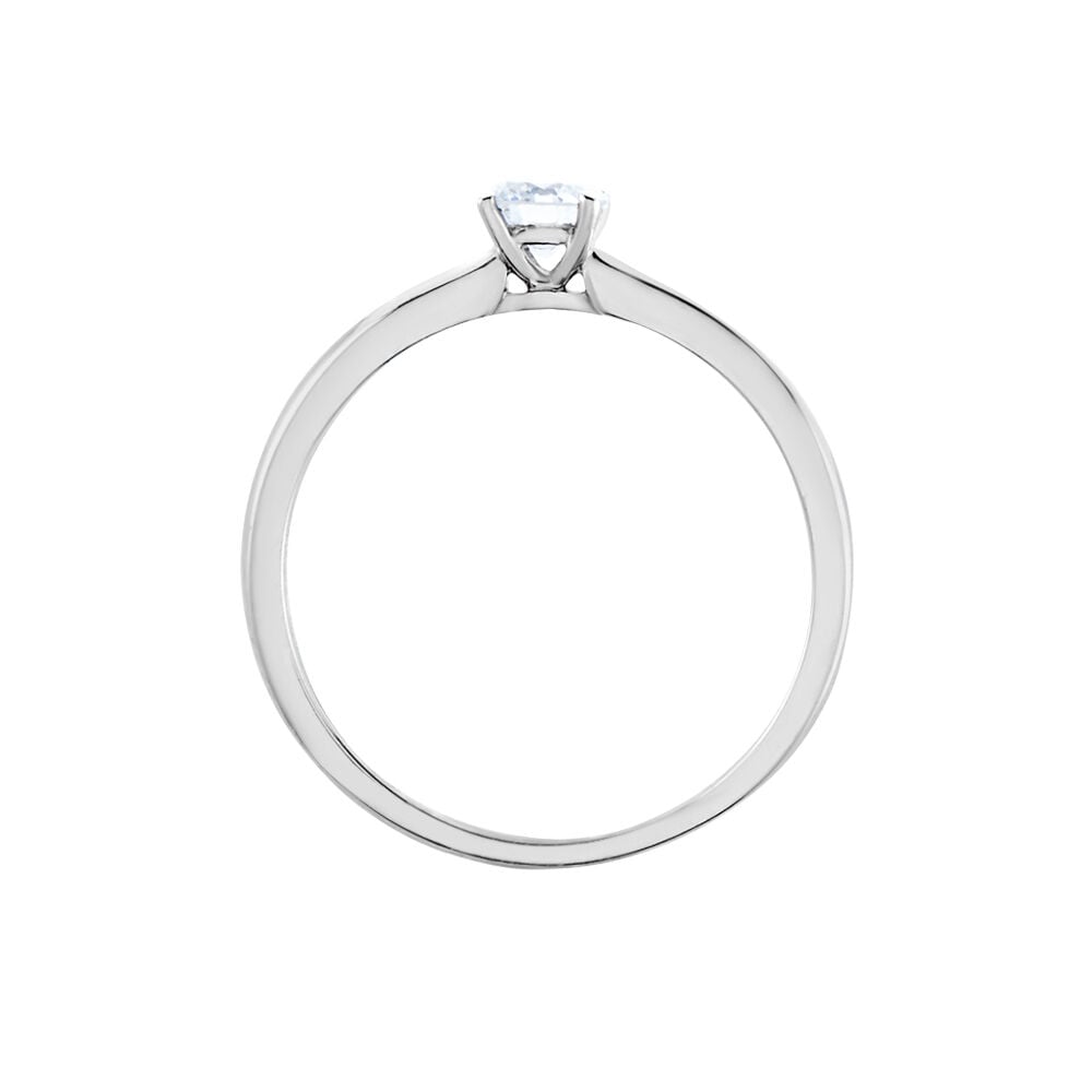 Bague Solitaire Flora Or Blanc Diamant - Solitaires Femme | Marc Orian