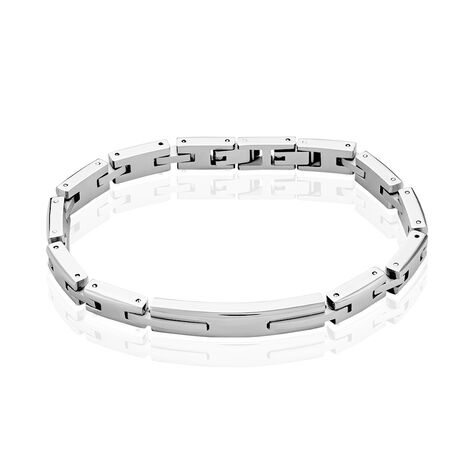 Bracelet Identitée Zion Acier Blanc - Gourmettes Homme | Marc Orian