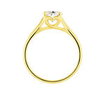 Bague Solitaire Vicoeuria Or Jaune Diamant Synth&eacute;tique - Parures de mariage Femme | Marc Orian