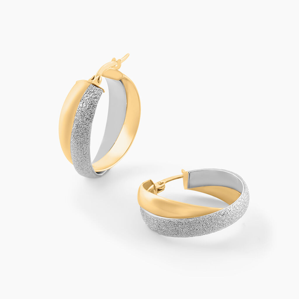 Cr&eacute;oles Lolly Or Bicolore - Cr&eacute;oles Femme | Marc Orian