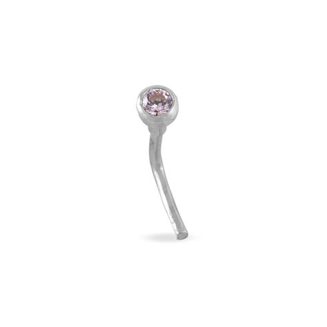 Piercing De Nez Fethi Serti Clos Or Blanc Oxyde De Zirconium - Piercing Nez Femme | Marc Orian