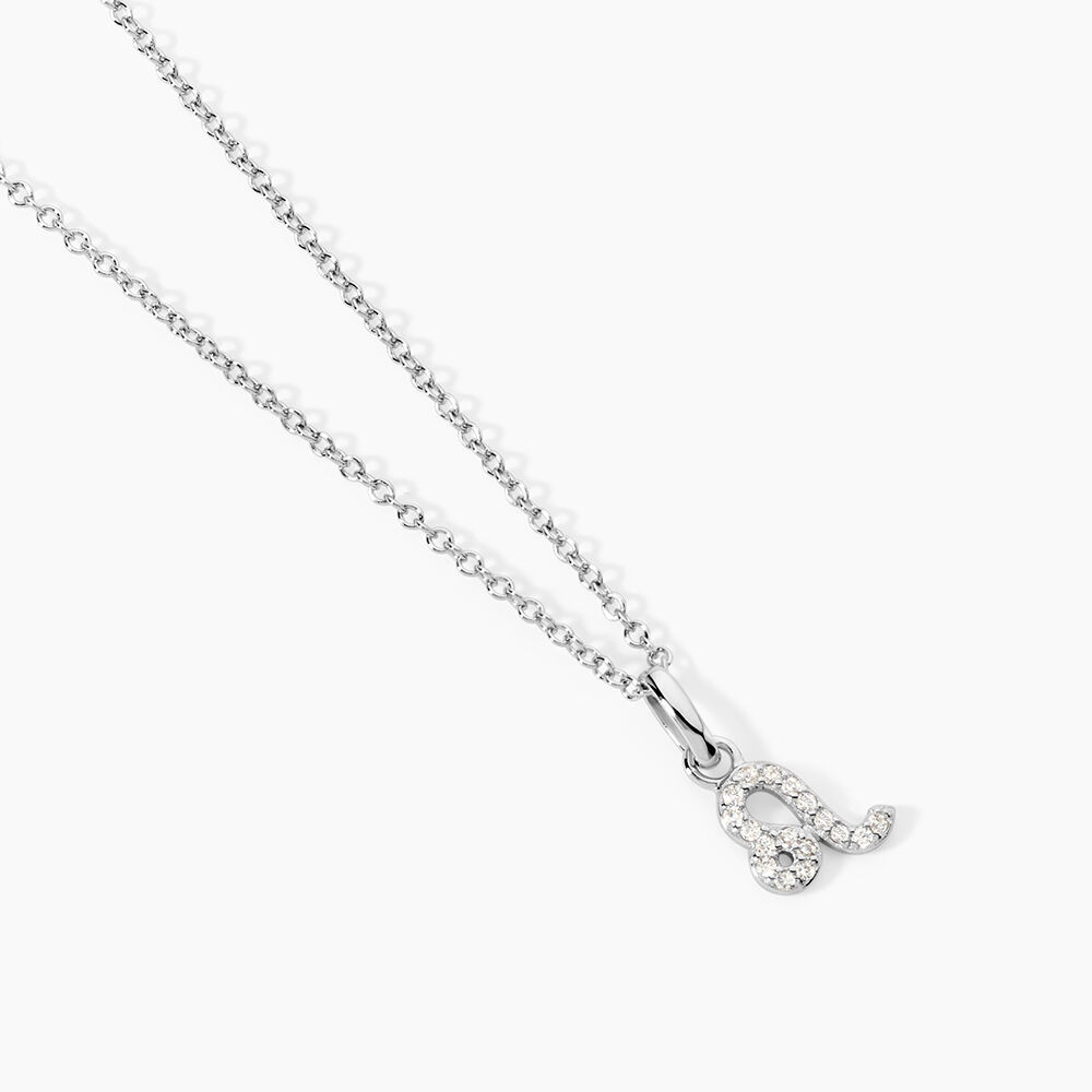 Collier Astra Argent Blanc Oxyde De Zirconium - Colliers avec pierres Femme | Marc Orian