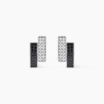 Boucles D'oreilles Puces Ouarida Argent Blanc Oxyde De Zirconium - Puces Femme | Marc Orian