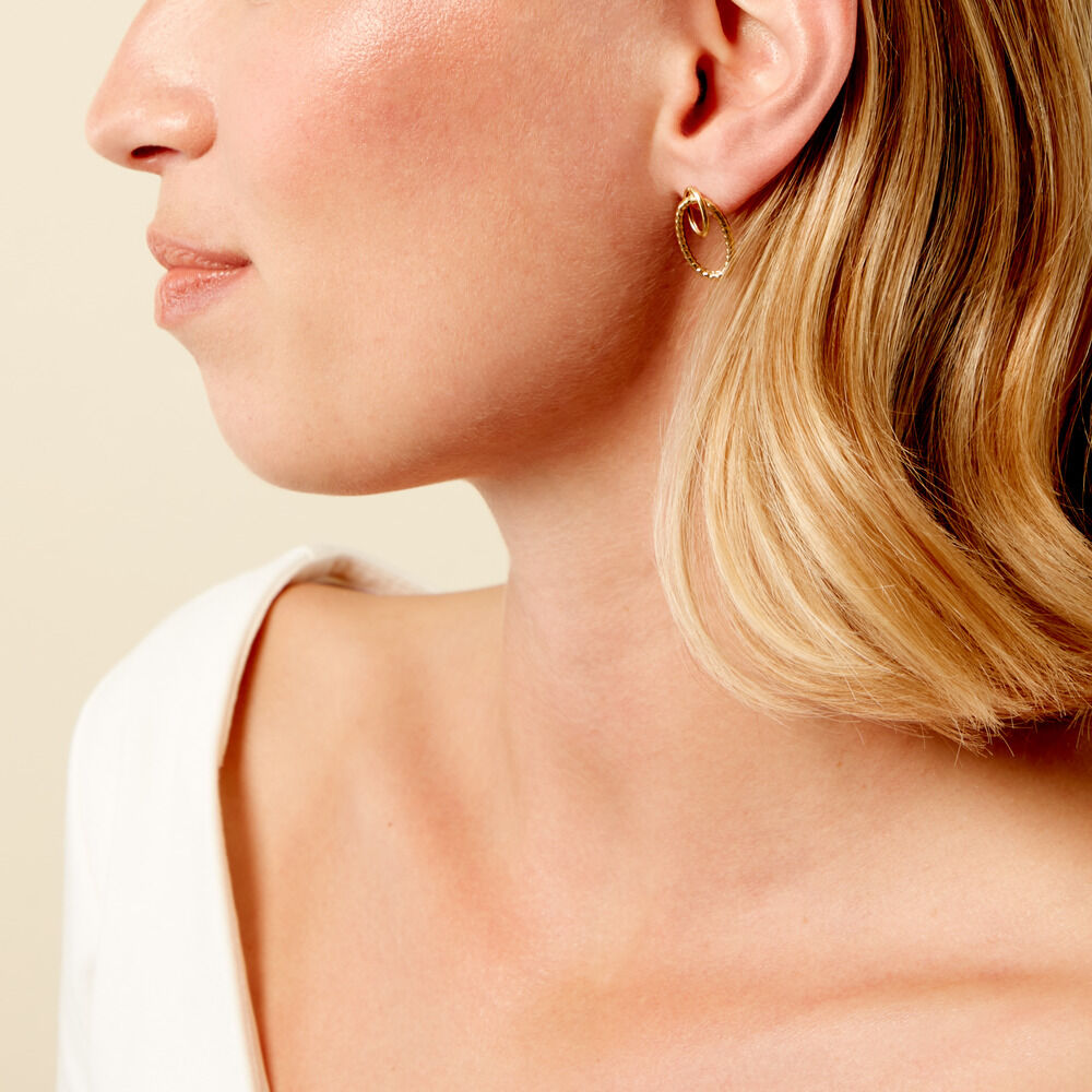 Boucles D'Oreilles Pendantes Cameline Or Jaune - Pendantes Femme | Marc Orian