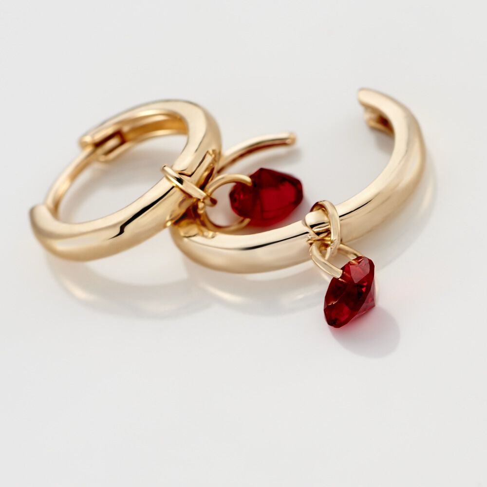 Créoles Plaqué Or Pauw Pampilles Oxydes De Zirconium - Boucles d'oreilles pampille Femme | Marc Orian