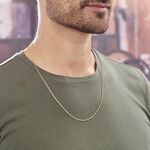 Cha&icirc;ne Igoa Maille For&ccedil;at Diamantee Or Jaune - Chaines Famille | Marc Orian