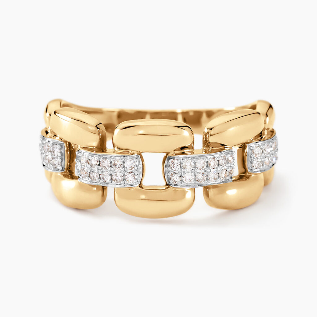 Bague Pleasance Or Jaune Diamant - Bagues pierres précieuses Femme | Marc Orian