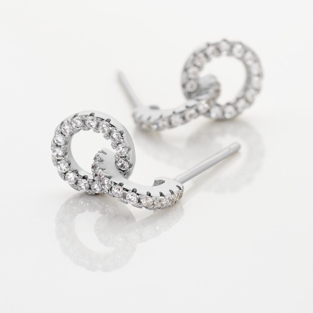 Boucles D'oreilles Pendantes Cajetan Argent Oxyde De Zirconium - Pendantes Femme | Marc Orian