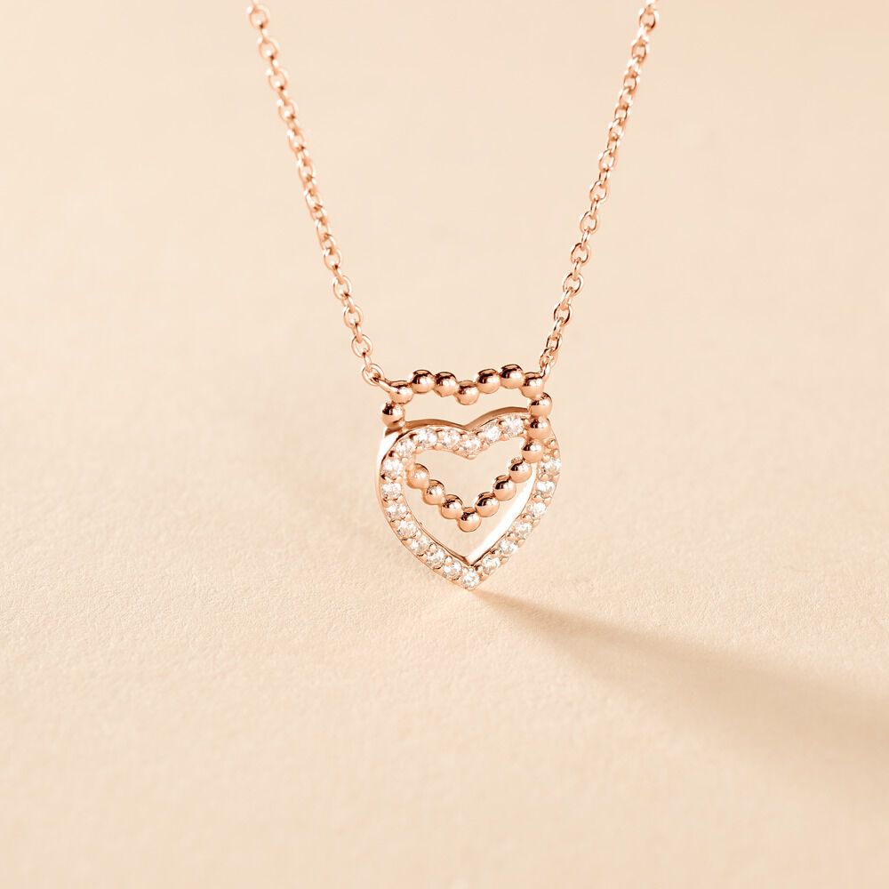 Collier Ottavia Argent Rose Oxyde De Zirconium - Colliers avec pierres Femme | Marc Orian