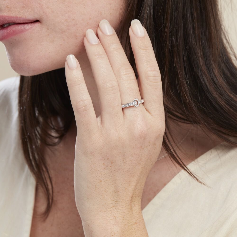 Bague Argent Blanc Candis Oxyde De Zirconium - Bagues avec pierre Femme | Marc Orian