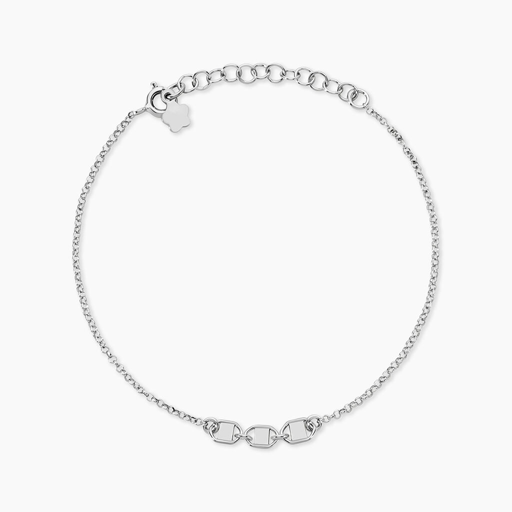 Bracelet Nissa Argent Blanc - Bracelets fantaisie Femme | Marc Orian