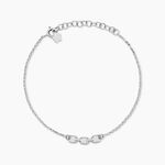 Bracelet Nissa Argent Blanc - Bracelets fantaisie Femme | Marc Orian