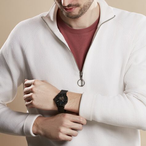 Montre Pierre Lannier Trio Noir - Montres automatique Homme | Marc Orian