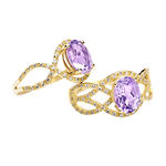 Bague Tina Or Jaune Amethyste Et Oxyde De Zirconium - Bagues pierres fines Femme | Marc Orian