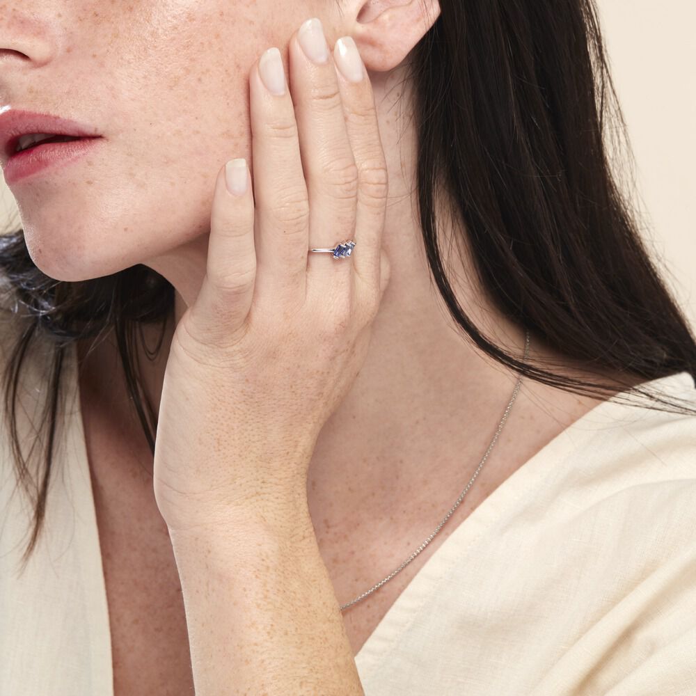 Bague Andy Argent Blanc Oxyde De Zirconium - Bagues avec pierre Femme | Marc Orian