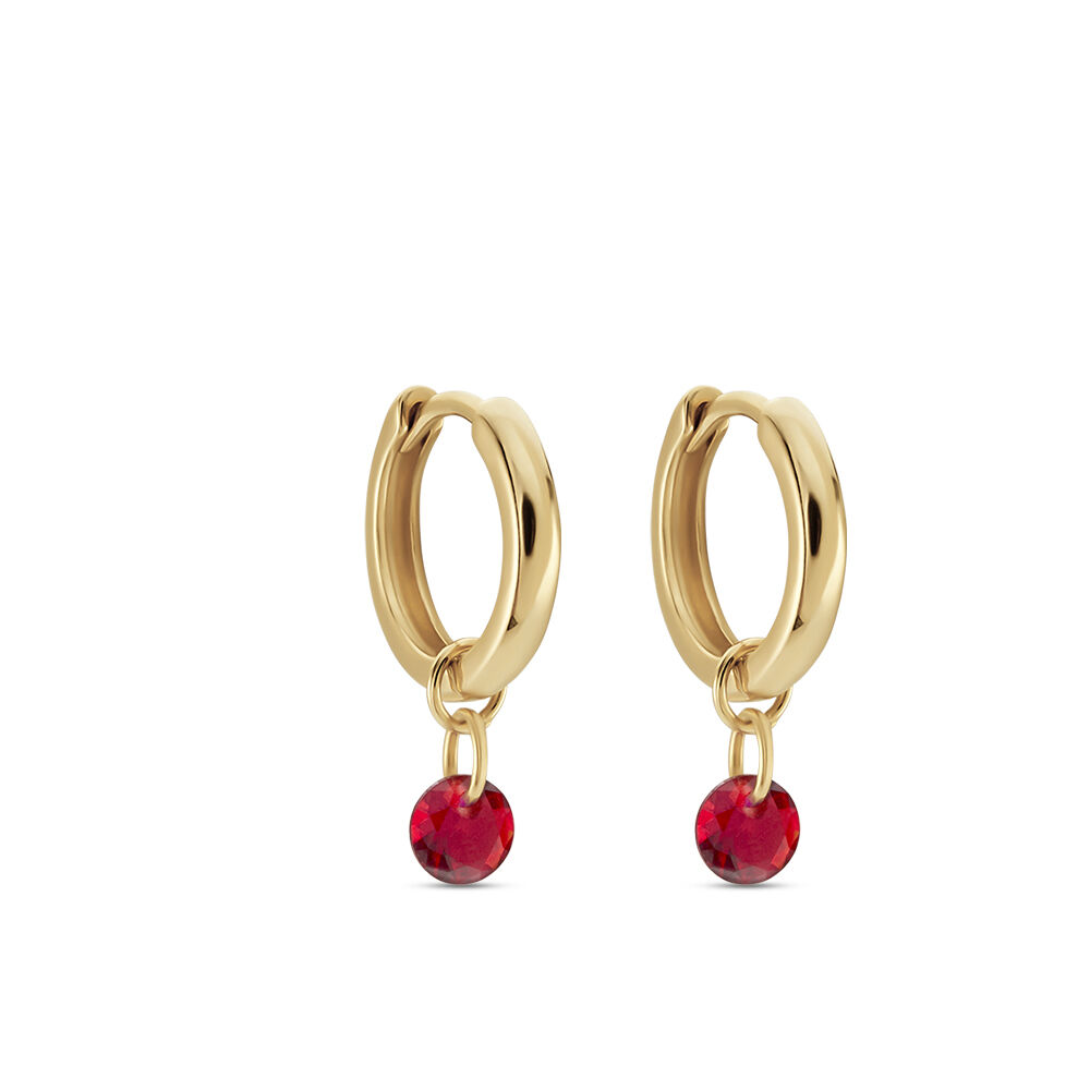 Créoles Plaqué Or Pauw Pampilles Oxydes De Zirconium - Boucles d'oreilles pampille Femme | Marc Orian