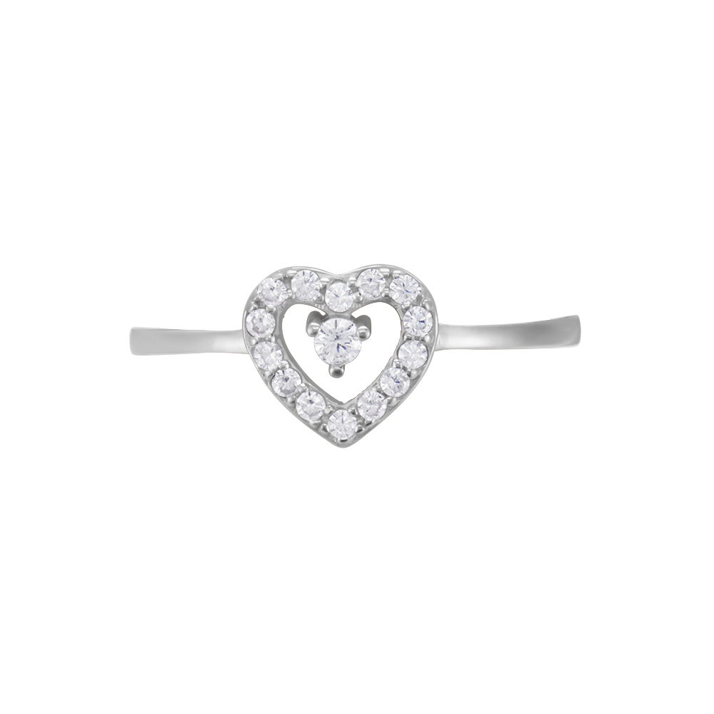 Bague Gautiere Argent Oxyde De Zirconium - Bagues de promesse Femme | Marc Orian