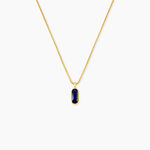 Collier Dannie Acier Jaune Sodalite - Colliers avec pierres Femme | Marc Orian