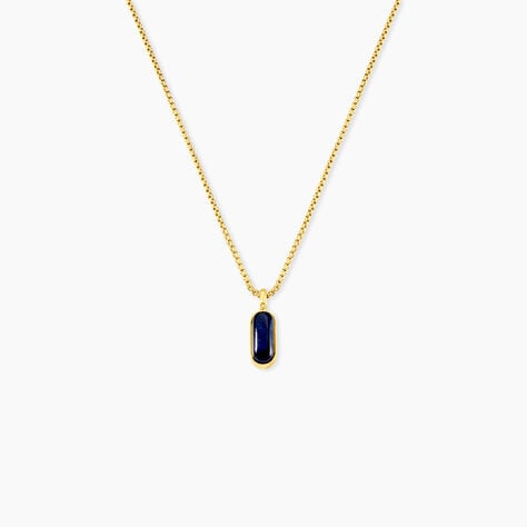 Collier Dannie Acier Jaune Sodalite - Colliers avec pierres Femme | Marc Orian