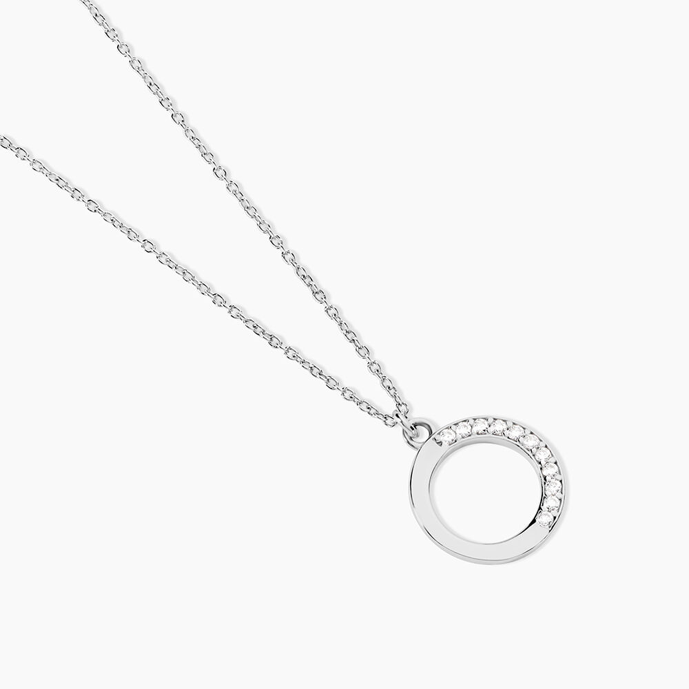 Collier Kleya Argent Blanc Oxyde De Zirconium - Colliers avec pierres Femme | Marc Orian