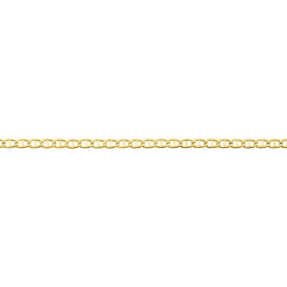 Collier Capucin Or Jaune Maille Marine Plate - Chaines Homme | Marc Orian