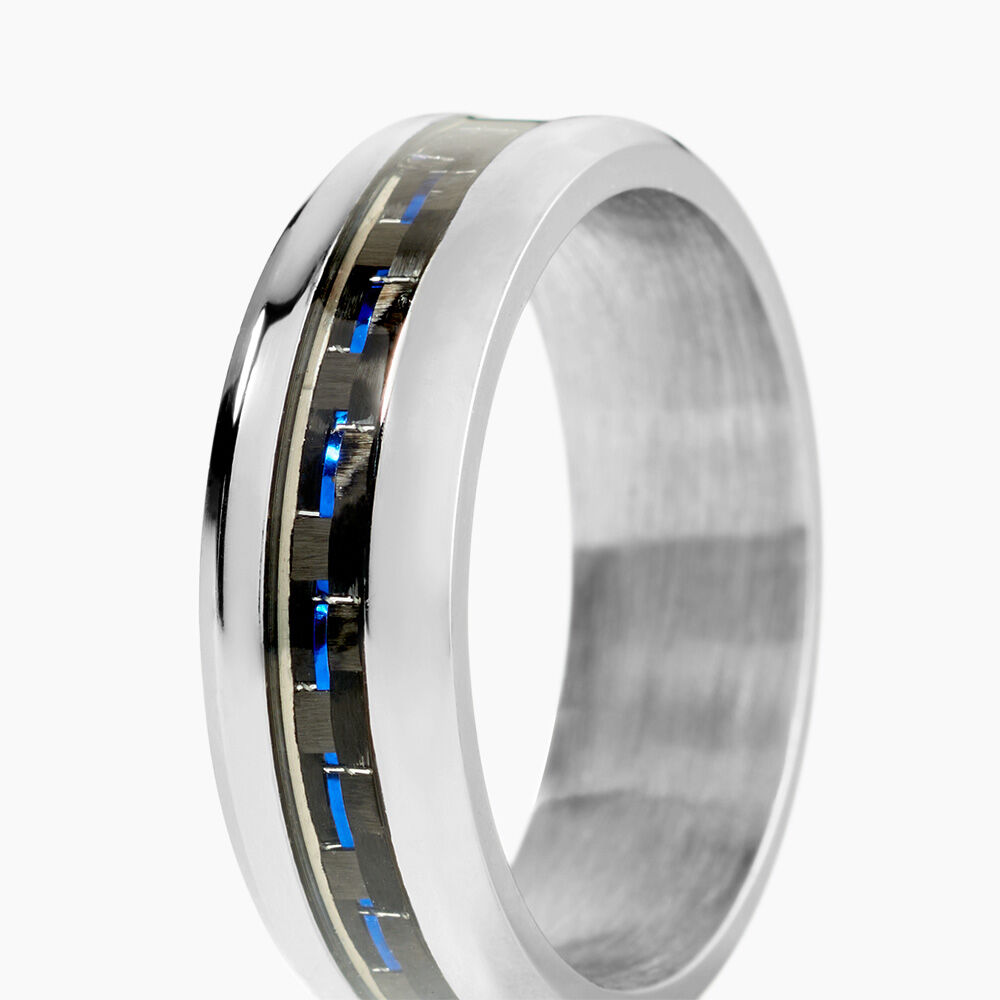 Bague Phebus Him Acier Blanc - Bijoux fantaisie Homme | Marc Orian