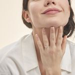 Bague Solitaire Flora Or Blanc Diamant - Solitaires Femme | Marc Orian