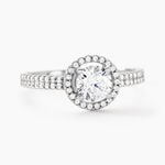Bague Stelila Or Blanc Oxyde De Zirconium - Solitaires Femme | Marc Orian