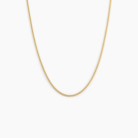 Cha&icirc;ne Ixia Maille Gourmette Diamantee Or Jaune - Chaines Famille | Marc Orian