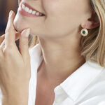 Boucles D'oreilles Pendantes Ilia Plaqu&eacute; Or Jaune Verre - Pendantes Femme | Marc Orian