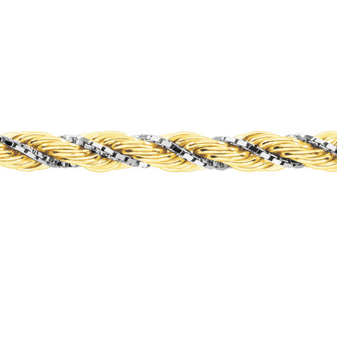 Collier Jerryenne Maille Corde Et Venitienne Or Bicolore - Chaines Femme | Marc Orian