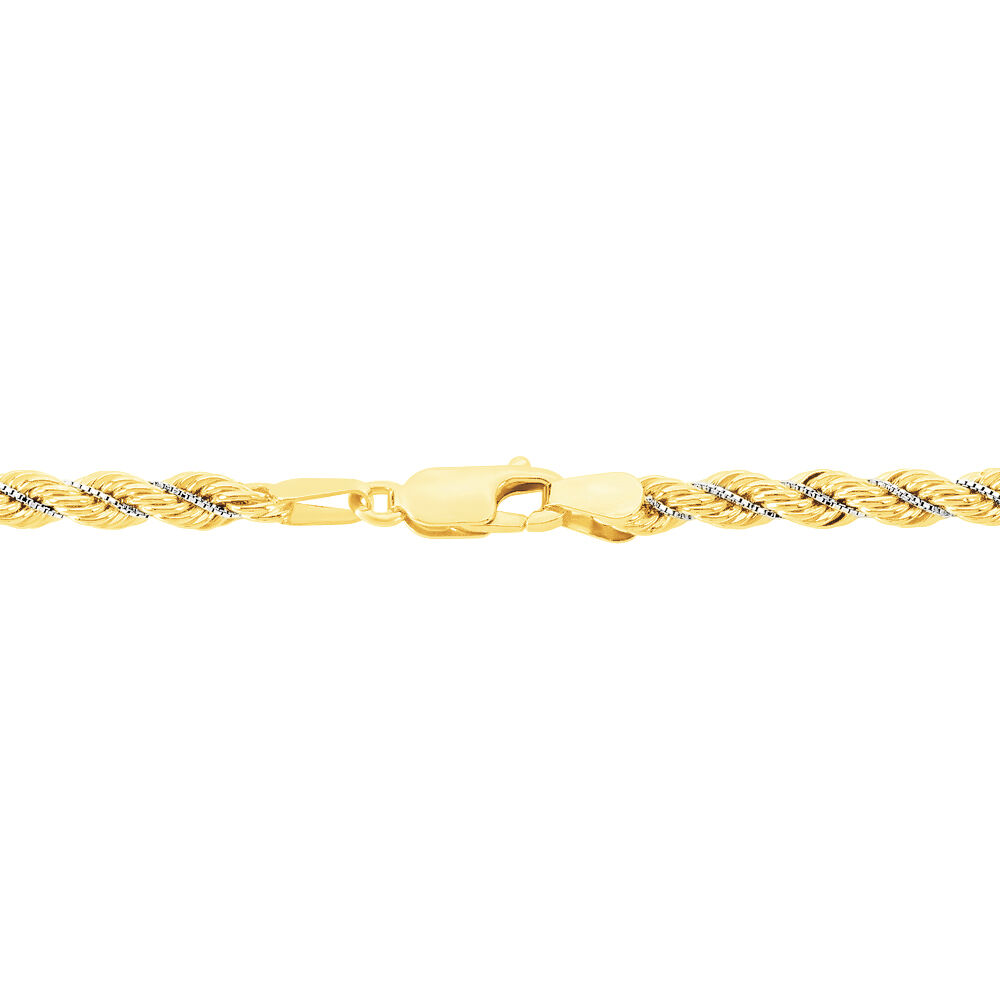 Bracelet Jerryenne Maille Corde Et Venitienne Or Bicolore - Bracelets mailles Femme | Marc Orian
