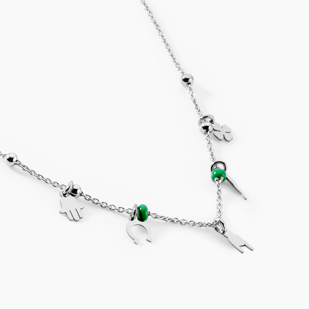 Collier Suzanna Argent Blanc - Colliers fantaisie Femme | Marc Orian